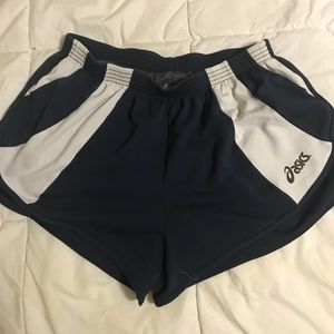 Asics Navy Blue Split Shorts